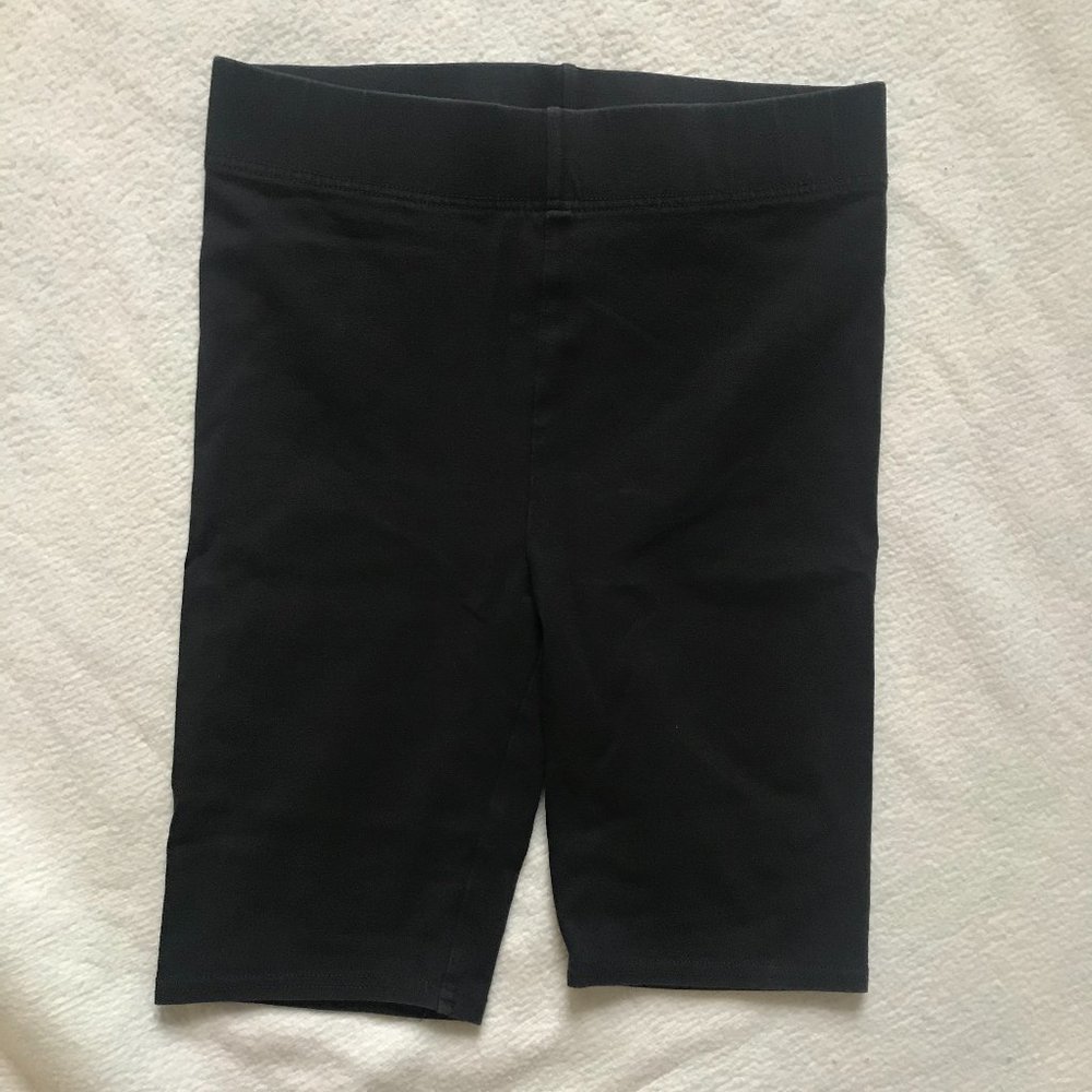 Madewell MWL - Knit High-Rise Black Biker Shorts